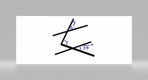 Реши задачу (см. рис. ниже) Пользуясь рисунком, найди неизвестный угол. ответ дай в градусах. (рисун