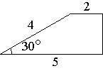 . Боковая сторона трапеции равна 4, а один из прилегающих к ней углов равен 30° . Найдите площадь тр
