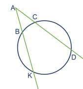 Сторони кута ∠А = 30° перетинають коло в точках B, K, C, D і ∪ =∪ = 110°. Кожній дузі (1-3) поставте
