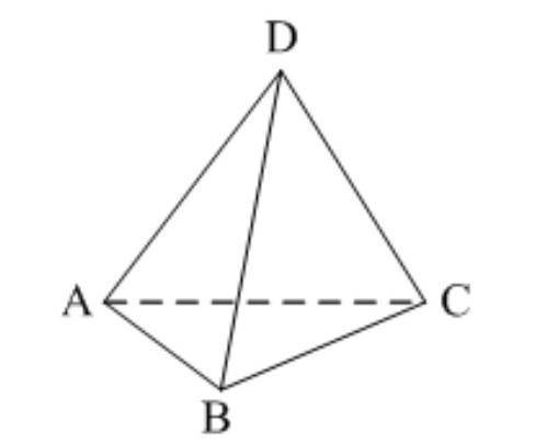 DABC – тетраэдр, AB = BC = AC = AD = BD = CD. Тогда неверно, что…1. угол между АВ и ДС =902.угол меж