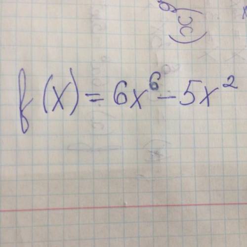 F (x) = 6x - 5x² 23567