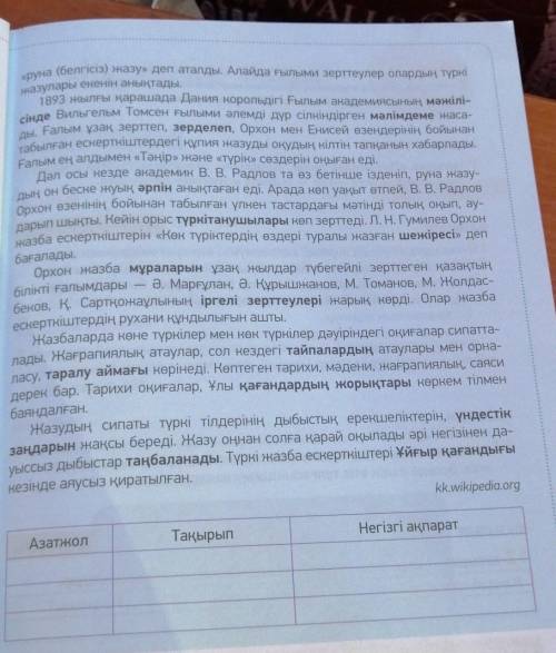 6-тапсырма. Мәтінді оқы. Қою қаріппен берілген сөздердің мағынасын