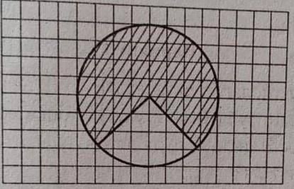 нойти площадь S сектора (см. рис) считая стороны квадратных клеток равными 1. В ответе укажите S/пи​