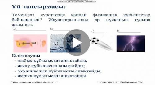 Төменгі суретте қандай физикалық құбылыстар бейнеленген​