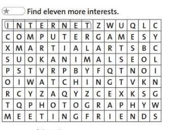Find eleven more interests. ХЕЛП ​