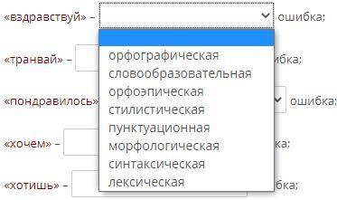 Какая это ошибка? Выбрать из списка.