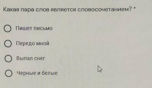 Какая пара слов является словосочетанием. ​