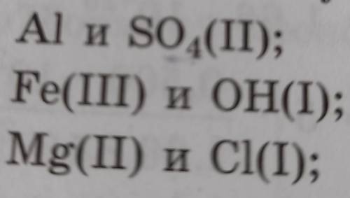 Составьте формулы соединений содержащих атомы и группы атомов с указанной валентностью ​