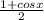 \frac{1 + cosx}{2}