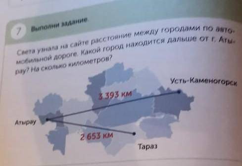 света узнала на сайте расстояние между городами по автомобильной дороге. Какой город находится дальш