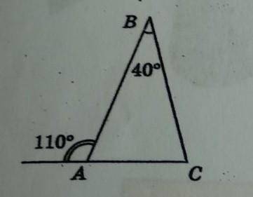 Знайдіть невідомі кути трикутника ABC​