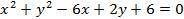 Складіть рівняння прямої, яка паралельна прямій y=5x-9 і проходить через центр кола