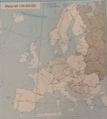 на карте или карте - врезке различной штриховкой обозначены государства, которые образовались в резу