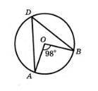 Точка О - центр кола, зображеного на рисунку. чому доривнює градусна міра кута А