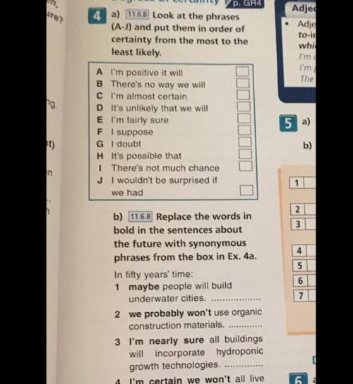 4. I’m certain we won’t all live in space............ 5.I don’t think we will build skyscrapers insi