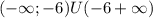 (- \infty}; -6) U (-6+ \infty})