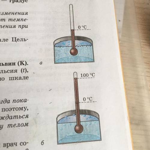 Определите цену деления шкал и показания термометров на рисунке 1.3 а,б