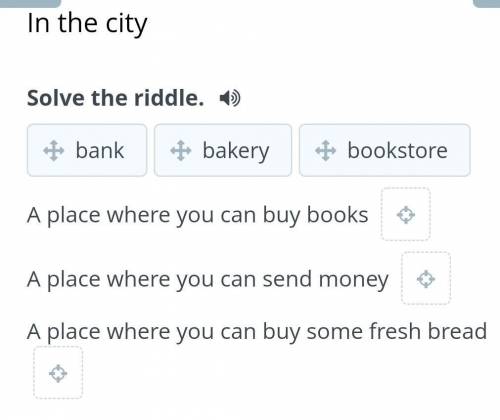 Solve the riddle. A place where you can buy books A place where you can send money A place where you