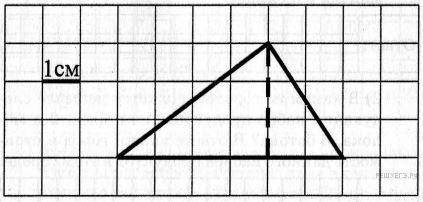 На рисунке изображён треугольник Найди площадь данного на рисунке треугольника.