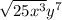 \sqrt{25x^{3} } y^{7}