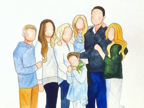 мой семья рисунок красивые 7класс 9 человек 3 мужик 4 женщина мама и папа