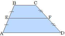 Дано: AE=EB, CF=FD; BC= 24 м; AD= 28 м. Найти: EF. ответ: EF= м.