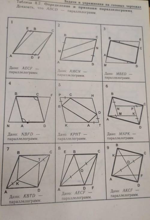 6,7,8 Найти паралелограм