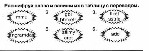 выполнить задание по английскому языку 3 класс​