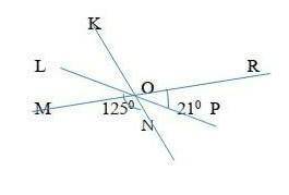 А)запишите смежный угол MON b) запишите две пары вертикальных угловс) вычислите величину угла NORd)