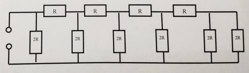 Найдите сопротивление показанной на рисунке цепи​
