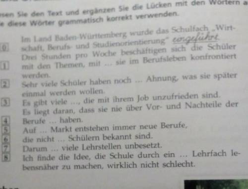 Заполнить пропуски словами: einführendiemenschzukunftsorienachdenkenderallebleiben kein ​