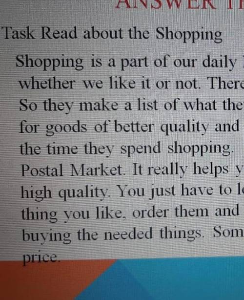 True or false 1. shopping is a part of our daily life 2. those don t worry about the time they spend