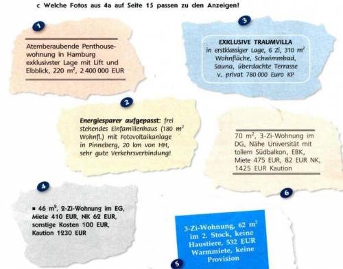 ПЕРЕВЕДИТЕ ТЕКСТ если надо, учебник: deutsch 9 горизонты, стр 16, упр 4 c)за спам буду жалобу кидать