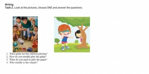 Writing Task 2 Look at the pictures choose ONE and answer the questionsde study play theWhat do you