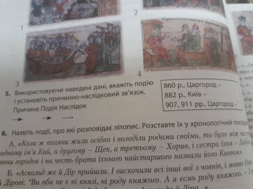 Використовуючи наведені дані вкажіть подію становить причинно-наслідковий зв'язок причина подія насл