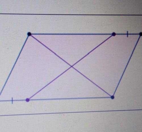 на двух противоположных сторонах параллелограмма взяли две точки Так что отмечены отрезки равны Дока