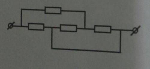 решить определите общее сопротивление цепи, если сопротивление каждого резистра равно R