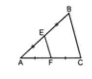 Е и F середины сторон AB и BC треугольника ABC. Найдите EF и , если AC=14 см
