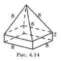 4.5 найдите объем составного тела в нижней части которого расположен прямоугольный параллелепипед ра