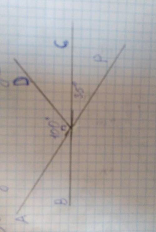 a)запишите угол смежный угол АОВ b) запишите две пары вертикальных углов с)Вычислите величину угла А