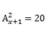 Решите уравнение A^2x+1=20