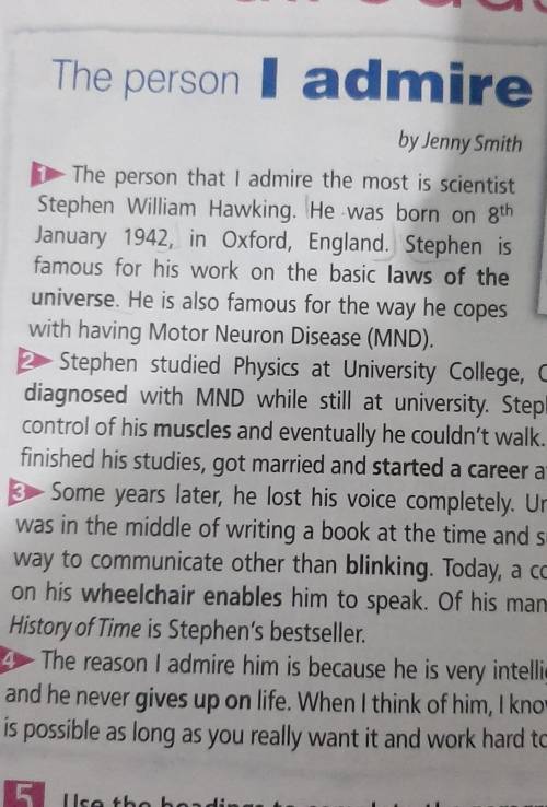 ответте на вопросы по тексту: When and where was Stephen Hawking born?Where did he study?What subjec