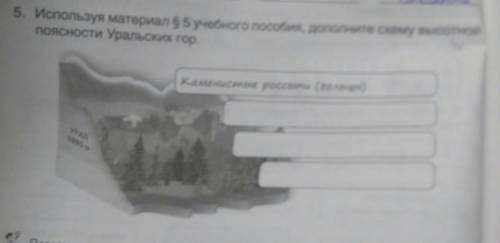 Дополните схему высотной поясности Уральских гор нужно исправлять оценки