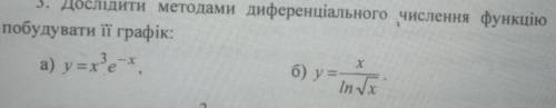 Дослідити методами диференціального числення функцію y=f(x) і побудувати її графік:​