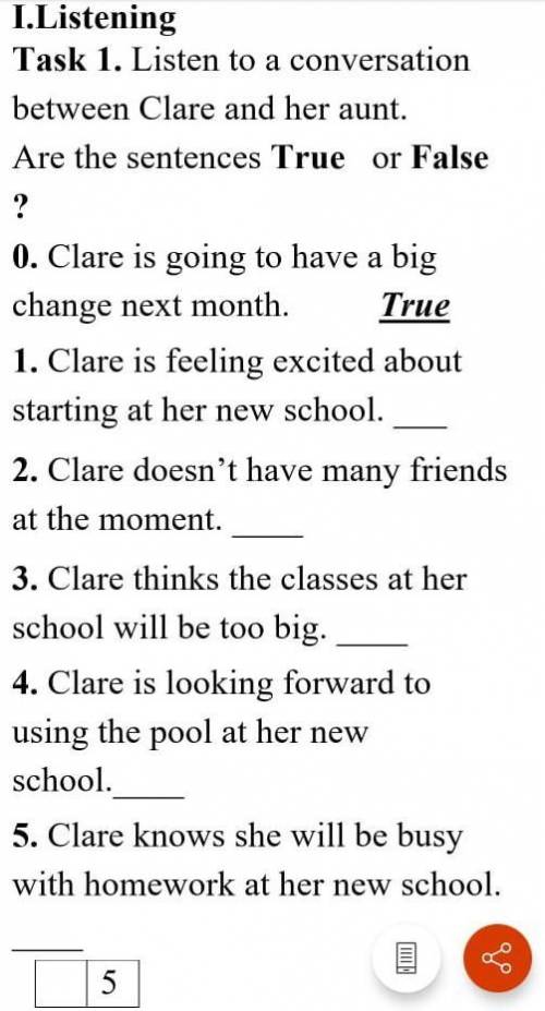 Clare is going to have a big change next month ​