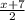 \frac{x + 7}{2}