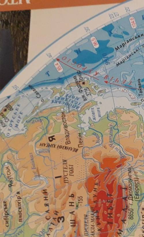 Визначте за до фізичної карти півкуль відстань від Якутська до Владивостока за до градусної сітки​
