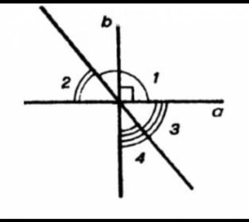 На прямые A и B перепендикулярны , < 1= 150 °. Найдите углы 2 , 3 и 4 .