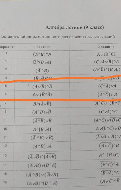 Нужно сделать только то, что обведено оранжевым цветом, 5 и 6 пункт по 2 выражения.​