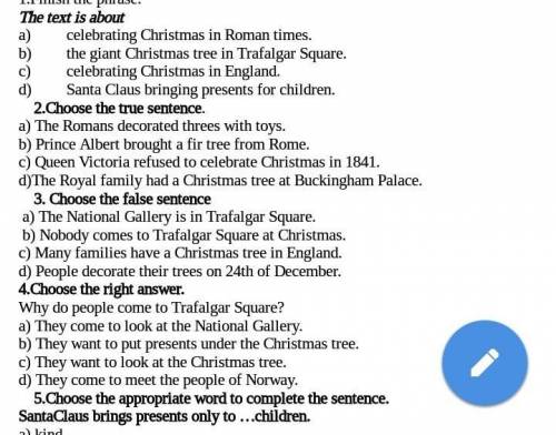 Finish the phrasek.the text is about.á celebrating christmas in roman timmes.​